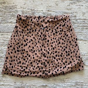 Leopard print skirt